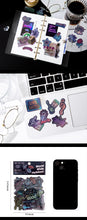 Load image into Gallery viewer, Neon Light Travel Diary Stickers (4 Designs)