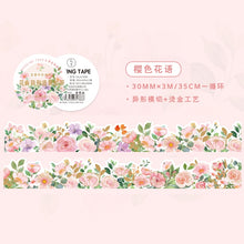 Load image into Gallery viewer, Vintage Style Floral & Plant Design Washi Tapes - Original Kawaii Pen