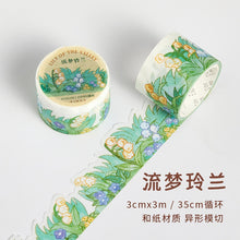 Load image into Gallery viewer, Vintage Style Plant & Nature Washi Tapes