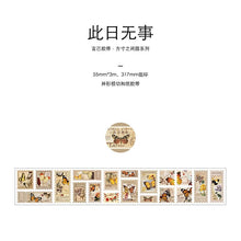 Load image into Gallery viewer, Vintage Style Nature Sticker Rolls