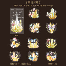 Load image into Gallery viewer, Crystal Story Series Floral Stickers - Limited Edition