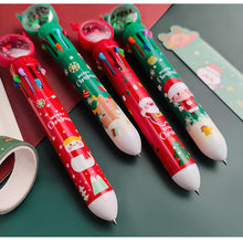 Load image into Gallery viewer, Christmas Theme - 10 in 1 Multi-Color Pen (4 Designs)