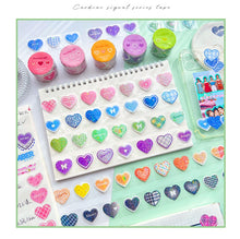 Load image into Gallery viewer, Colorful Beating Hearts Sticker Rolls