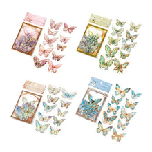 Load image into Gallery viewer, Ice Crystal Butterfly Laser Stickers
