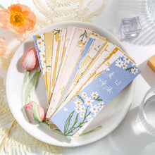 Load image into Gallery viewer, Summer Poetry Series Floral Bookmark Sets ( 30 pcs a set)