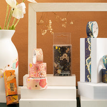 Load image into Gallery viewer, Japanese Gold Foiled Floral Season Washi Tape Sets