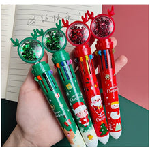 Load image into Gallery viewer, Christmas Theme - 10 in 1 Multi-Color Pen (4 Designs)