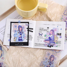 Load image into Gallery viewer, Kawaii Princess in Floral Garden Masking Tape