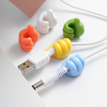 Load image into Gallery viewer, Thumbs up Silicon Cable Holder (10 pcs a set)
