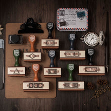 Load image into Gallery viewer, Vintage Style Post Traveler Series Wooden Rubber Stamps