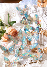 Load image into Gallery viewer, Ice Crystal Butterfly Laser Stickers