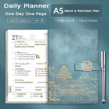 Load image into Gallery viewer, 2023 Japanese Castle Design Leather Planners (5 Colors)