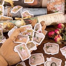Load image into Gallery viewer, Vintage Style Rose Letterhead Stickers
