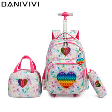 Load image into Gallery viewer, 3 in 1 Colorful Backpack for School