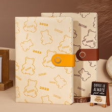 Load image into Gallery viewer, Cute Bear Series 2023 Leather Planners (3 colors)