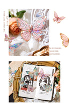 Load image into Gallery viewer, Ice Crystal Butterfly Laser Stickers