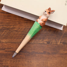 Load image into Gallery viewer, Handmade Wooden Animal Design Gel Pens