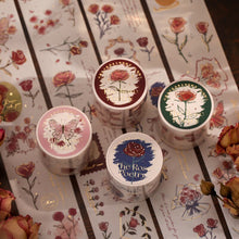 Load image into Gallery viewer, The Rose Poetry Washi Tapes (4 Designs) - Limited Edition