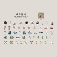 Load image into Gallery viewer, Vintage Style Daily Life Stickers (100 pcs)