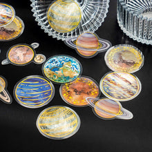 Load image into Gallery viewer, Moon & Universe Series Gold Foiled Stickers (6 Designs)