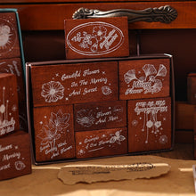 Load image into Gallery viewer, Japanese Floral & Universe Rubber Stamp Sets