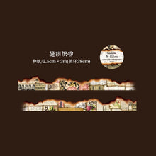 Load image into Gallery viewer, X-Files Vintage Style Mystery Washi Tapes ( 8 Designs)