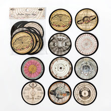 Load image into Gallery viewer, Vintage Style World Round Sticker (6 Designs)