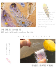 Load image into Gallery viewer, Glistening Feather Large Stickers - Limited Edition