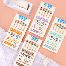 Load image into Gallery viewer, Macaron & Retro Color Dual-sided Highlighter Sets