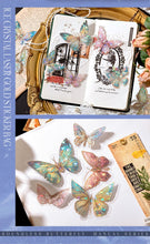Load image into Gallery viewer, Ice Crystal Butterfly Laser Stickers