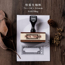 Load image into Gallery viewer, Vintage Style Post Traveler Series Wooden Rubber Stamps