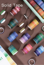 Load image into Gallery viewer, Magic Moment Rainbow Color Washi Tape Set (100 pcs)