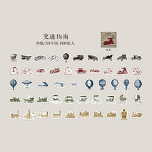 Load image into Gallery viewer, Vintage Style Daily Life Stickers (100 pcs)