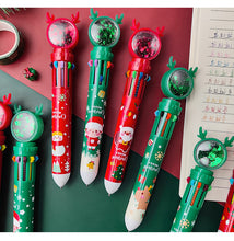 Load image into Gallery viewer, Christmas Theme - 10 in 1 Multi-Color Pen (4 Designs)