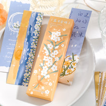 Load image into Gallery viewer, Summer Poetry Series Floral Bookmark Sets ( 30 pcs a set)