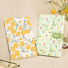Load image into Gallery viewer, Japanese Floral Season 2023 Leather Planners (4 Colors)