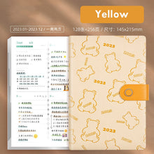 Load image into Gallery viewer, Cute Bear Series 2023 Leather Planners (3 colors)