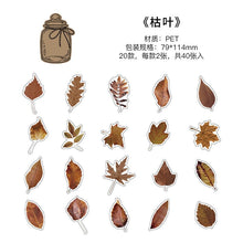 Load image into Gallery viewer, Falling Leaves in a Bottle Fall Stickers
