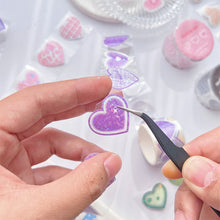 Load image into Gallery viewer, Colorful Beating Hearts Sticker Rolls