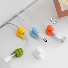 Load image into Gallery viewer, Thumbs up Silicon Cable Holder (10 pcs a set)