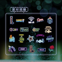 Load image into Gallery viewer, Neon Light Travel Diary Stickers (4 Designs)