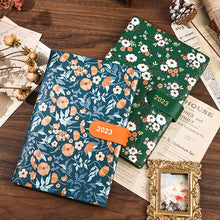 Load image into Gallery viewer, Japanese Floral Season 2023 Leather Planners (4 Colors)