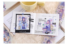 Load image into Gallery viewer, Kawaii Princess in Floral Garden Masking Tape