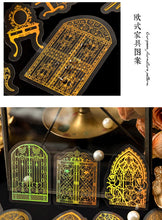 Load image into Gallery viewer, Vintage Style Royal Gold Stickers ( 6 Designs)