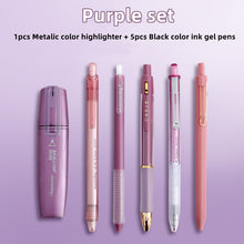 Load image into Gallery viewer, Starry Sky Series Writing Supplies + Mesh Pencil Case (12 Colors)