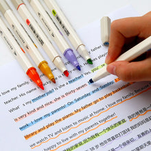 Load image into Gallery viewer, Macaron & Retro Color Dual-sided Highlighter Sets