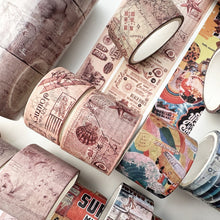 Load image into Gallery viewer, Vintage Style Retro Design Washi Tape Sets (5 designs)