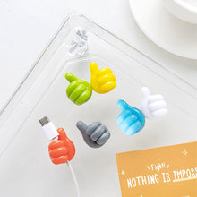 Load image into Gallery viewer, Thumbs up Silicon Cable Holder (10 pcs a set)