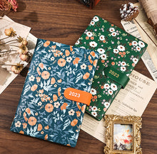 Load image into Gallery viewer, Japanese Floral Season 2023 Leather Planners (4 Colors)