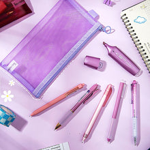 Load image into Gallery viewer, Starry Sky Series Writing Supplies + Mesh Pencil Case (12 Colors)